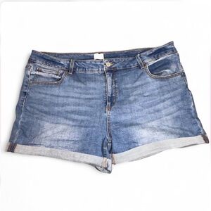 Denim Blue Women's rolled hem Shorts size 20